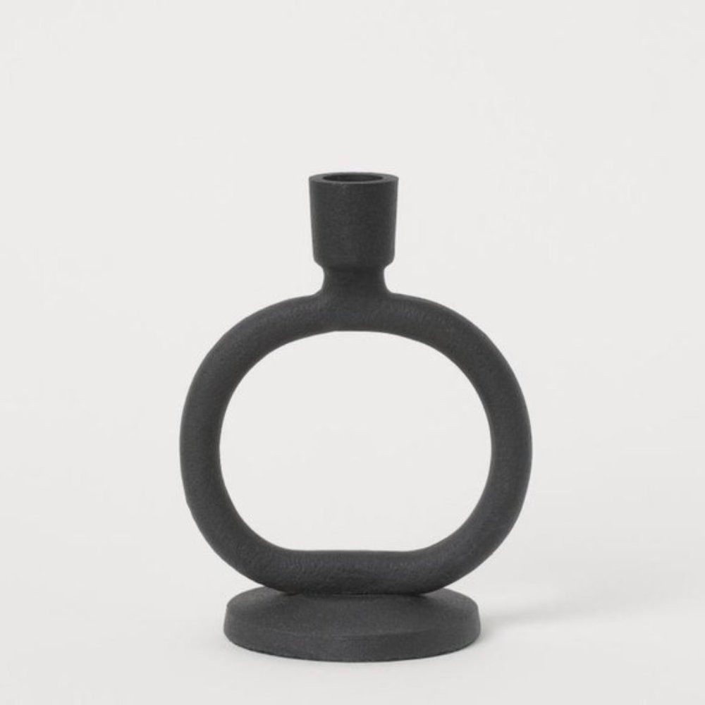 LAST CHANCE - NWT H&M Black Metal Candlestick